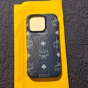 MCM Navy Monogram Phone Case